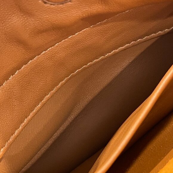 Prada Orange Suede Lock Flap Chain Shoulder Bag (141155) - Picture 12 of 14